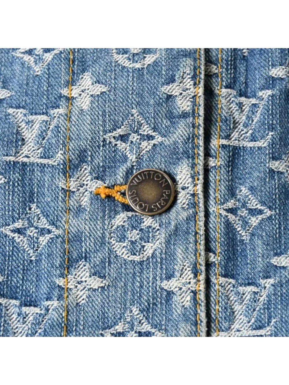 Louis Vuitton Monogram Denim Jacket Blue